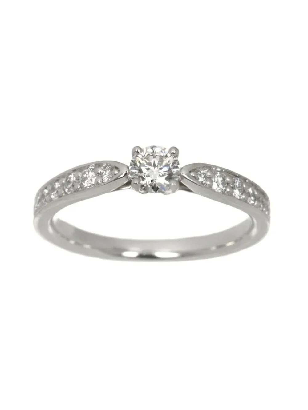 Tiffany & Co Harmony Ring Diamond IF Pt Platinum